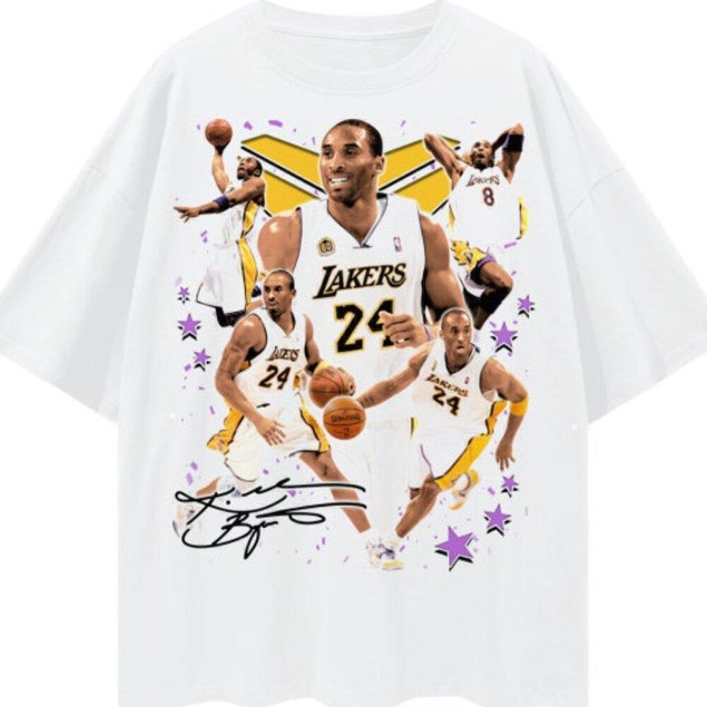 90S Style Graphic Shirt, Kobe Bryant Unisex, Nba Finals, Lakers Shirt